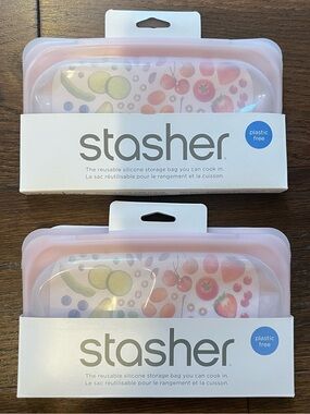 Stasher Snack Bags x2